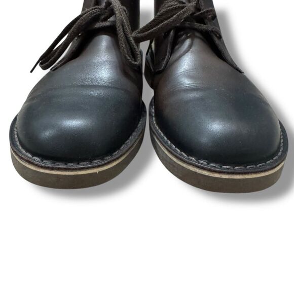 Clarks Shepton Chukka Boots 9.5 Leather Minimal Smart Casual Classic Style main image 5